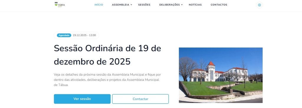 Assembleia Municipal de Tábua lança plataforma digital dedicada